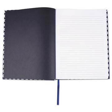 Universal® Casebound Hardcover Notebook, 1 Subject, Wide-legal Rule, Dark Blue-white Cover, 10.25 X 7.63, 150 Sheets freeshipping - TVN Wholesale